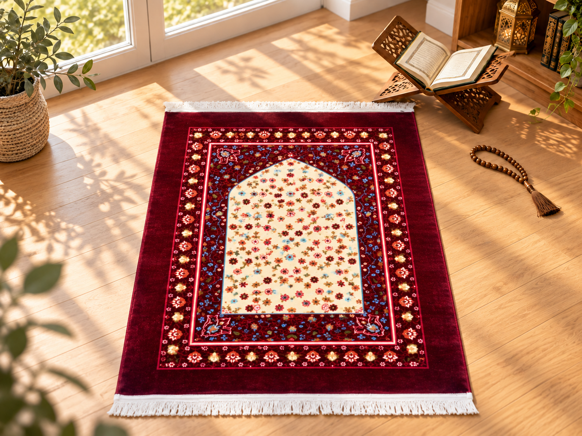 Premium Velvet Prayer Mat (Janamaz)