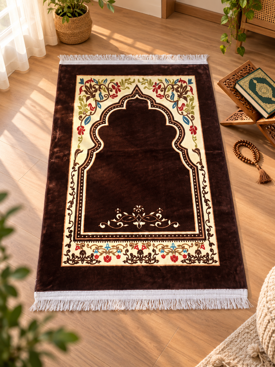 Premium Velvet Prayer Mat (Janamaz)